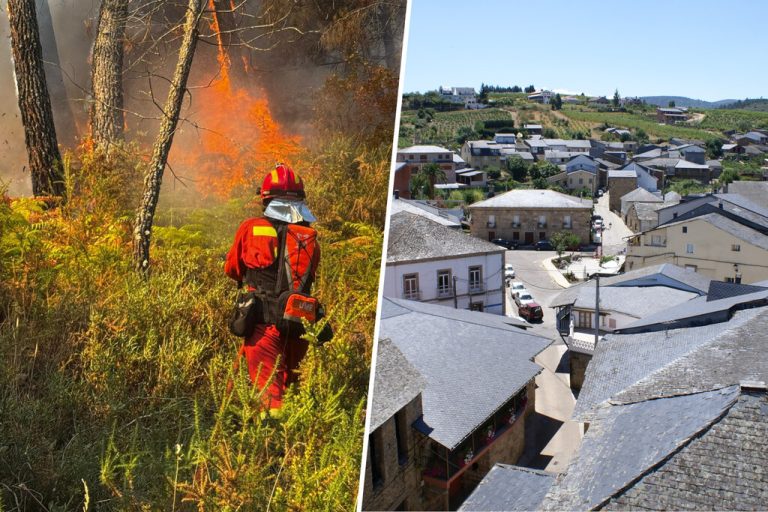 Un pueblo de Ourense ha salido a la calle para defender a su nuevo héroe: el sospechoso de provocar un incendio