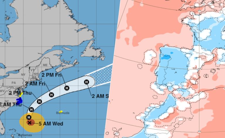 AEMET ha dado ya por concluida la ola de calor. Ahora los expertos miran al huracán Erin para saber si el frío aguantará