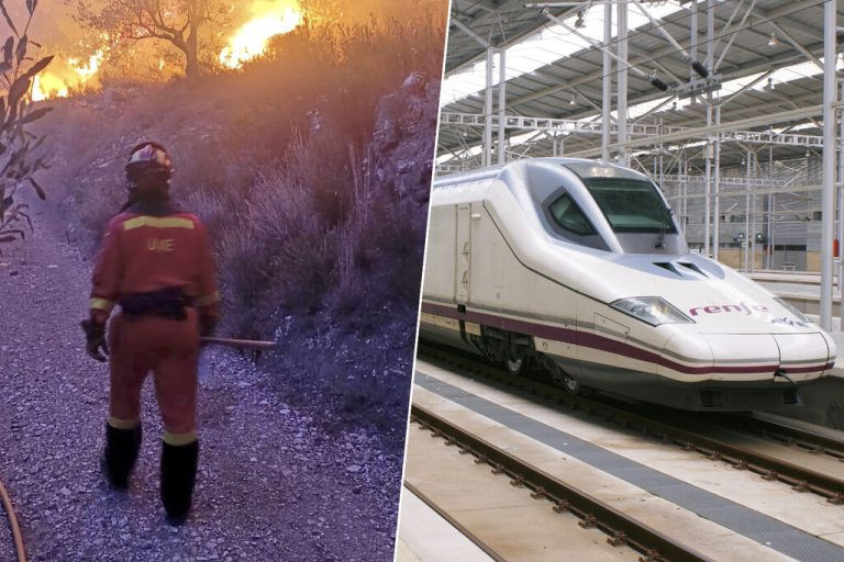 Los megaincendios de Ourense, Zamora y León han paralizado el AVE gallego. Es el enésimo contratiempo en un año horrible para Renfe